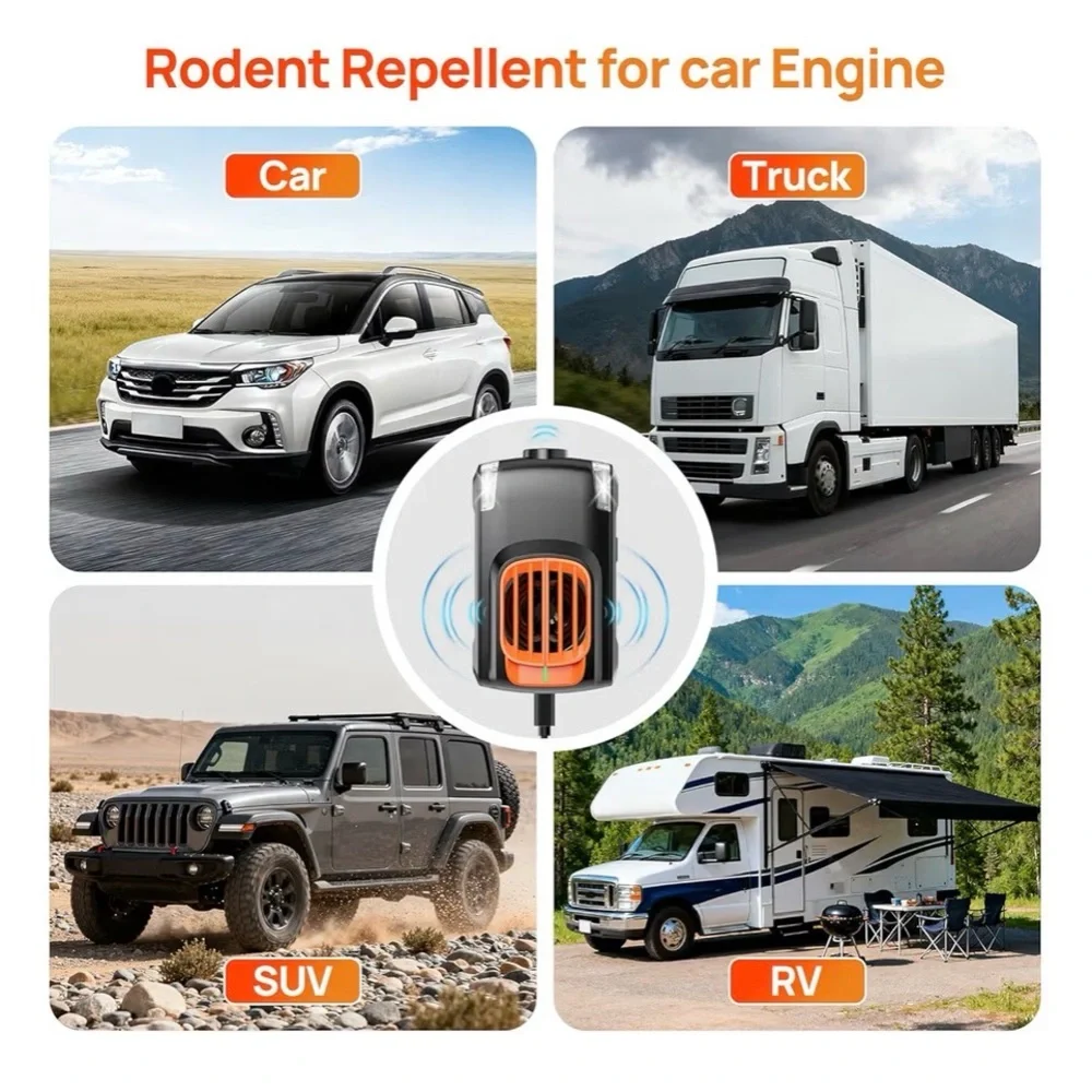 Vehicle LED Rodent Control Device